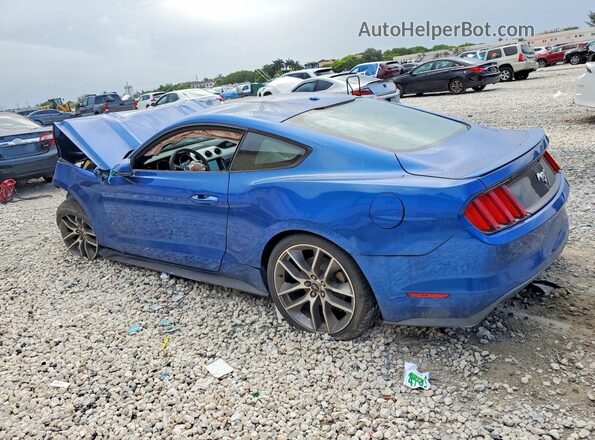 1FA6P8TH0H5343028 2017 FORD MUSTANG Blue Հետևի ձախ