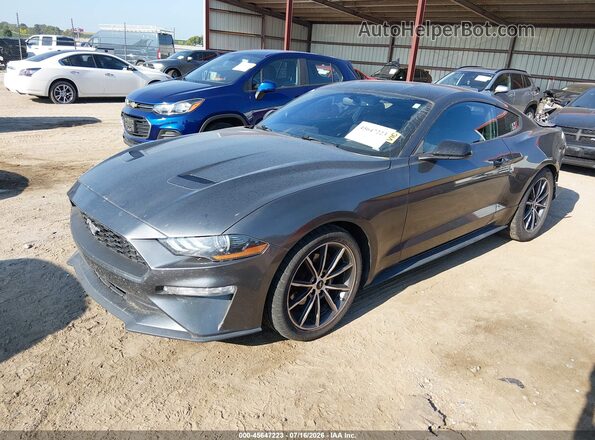 1FA6P8TH0J5113754 2018 FORD MUSTANG Gray Front left