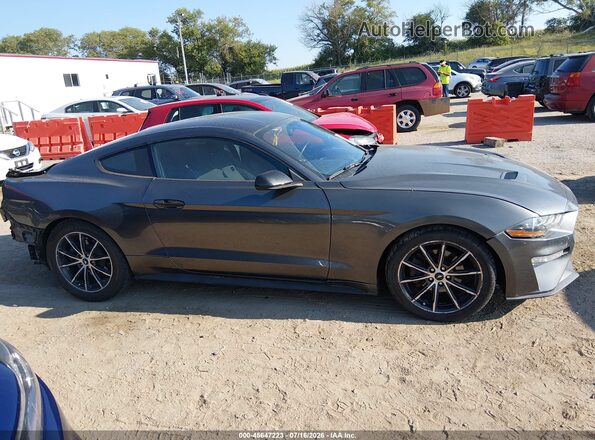1FA6P8TH0J5113754 2018 FORD MUSTANG Gray Rear interior view