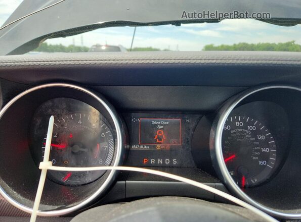 1FA6P8TH0J5165238 2018 FORD MUSTANG Black Vista del cuadro de instrumentos