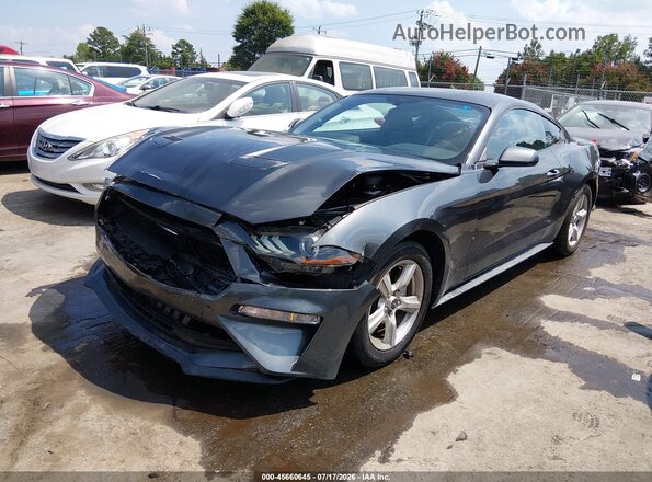 1FA6P8TH0J5174120 2018 FORD MUSTANG Серый Передняя левая четверть