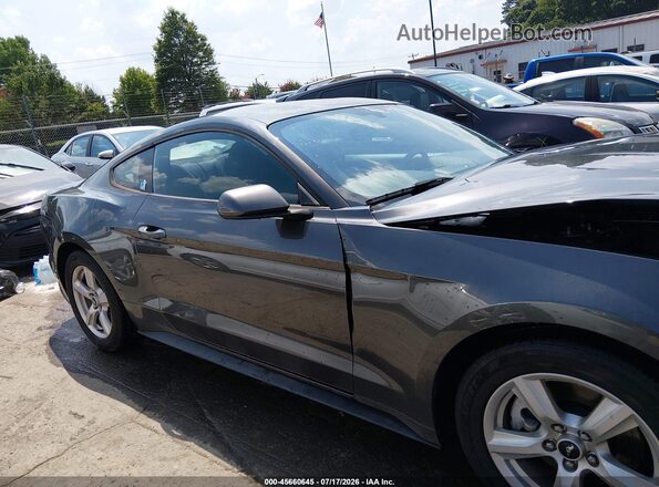1FA6P8TH0J5174120 2018 FORD MUSTANG Серый Вид задней части салона