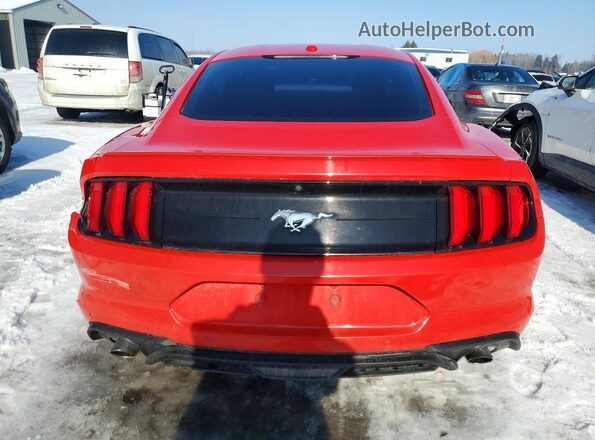 1FA6P8TH0K5103100 2019 FORD MUSTANG Red Vista trasera