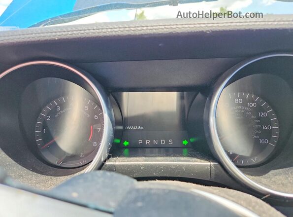 1FA6P8TH0K5103453 2019 FORD MUSTANG Blue ხელსაწყოთა პანელის ხედი