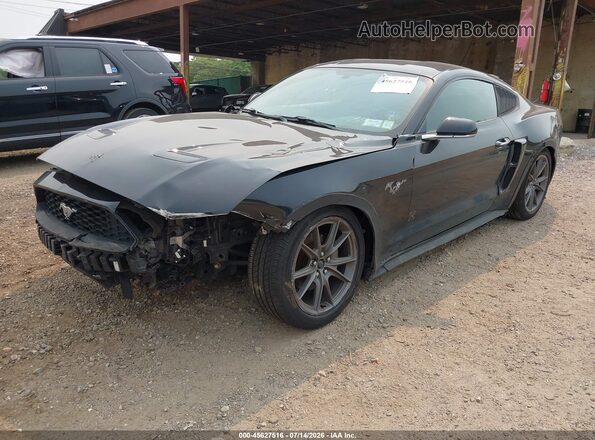 1FA6P8TH0K5124058 2019 FORD MUSTANG Black Przód lewy