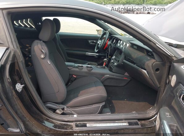 1FA6P8TH0K5124058 2019 FORD MUSTANG Black Widok wnętrza z przodu