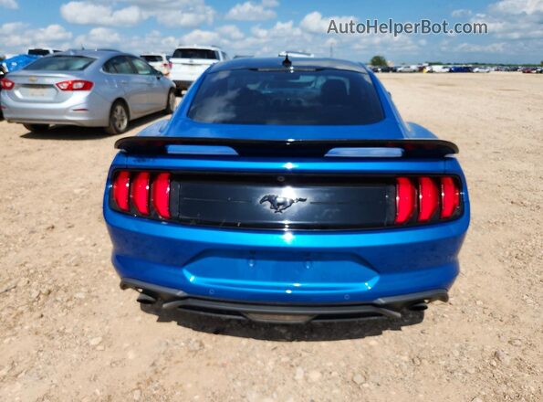 1FA6P8TH0L5188070 2020 FORD MUSTANG Blue Rear view
