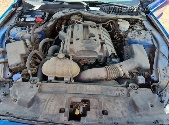 1FA6P8TH0L5188070 2020 FORD MUSTANG Blue Rear interior view