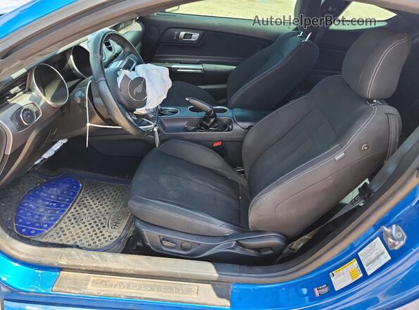 1FA6P8TH0L5188070 2020 FORD MUSTANG Blue Front interior view