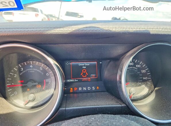 1FA6P8TH0L5188070 2020 FORD MUSTANG Blue Instrument cluster view