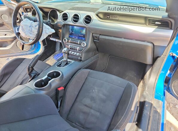 1FA6P8TH0L5188070 2020 FORD MUSTANG Blue Dashboard view