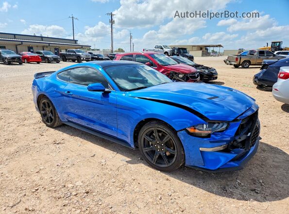 1FA6P8TH0L5188070 2020 FORD MUSTANG Blue Front right