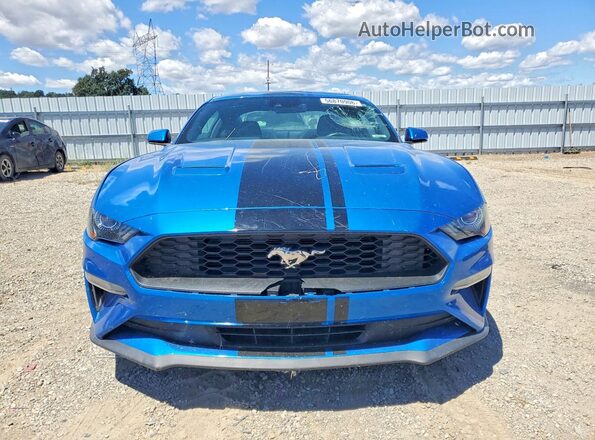 1FA6P8TH0M5125875 2021 FORD MUSTANG Синий Вид спереди