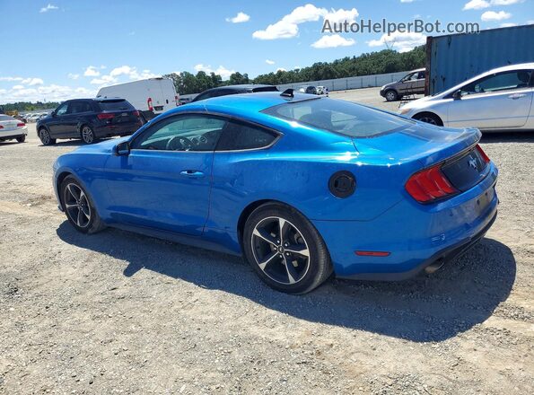 1FA6P8TH0M5125875 2021 FORD MUSTANG Синий Задняя левая четверть