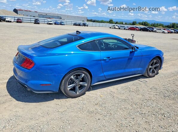 1FA6P8TH0M5125875 2021 FORD MUSTANG Синий Задняя правая четверть