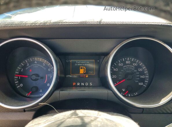 1FA6P8TH0M5125875 2021 FORD MUSTANG Синий Вид щитка приборов