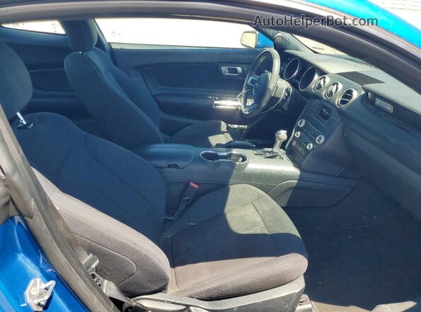 1FA6P8TH0M5125875 2021 FORD MUSTANG Синий Вид задних сидений