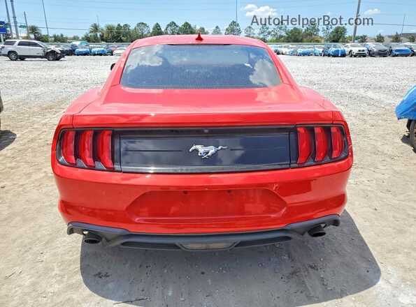 1FA6P8TH0M5126735 2021 FORD MUSTANG Red Հետևի տեսք