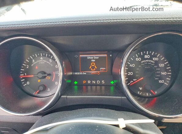 1FA6P8TH1G5201639 2016 FORD MUSTANG Black Instrument cluster view