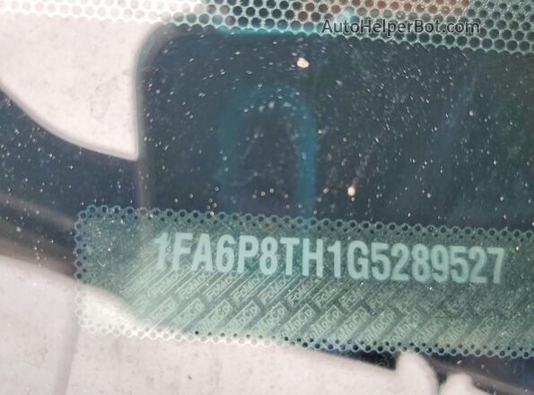 1FA6P8TH1G5289527 2016 FORD MUSTANG Blue ძრავის განყოფილების ხედი