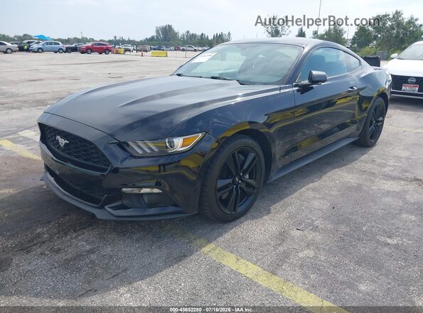 1FA6P8TH1G5309355 2016 FORD MUSTANG Black Передня ліва чверть