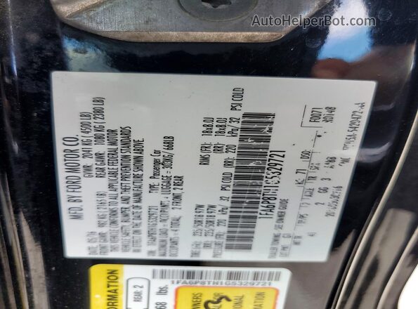 1FA6P8TH1G5329721 2016 FORD MUSTANG Black ძრავის განყოფილების ხედი