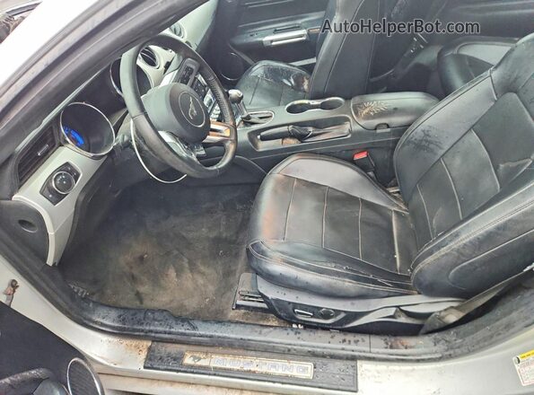 1FA6P8TH1H5225571 2017 FORD MUSTANG Gray წინა სალონის ხედი