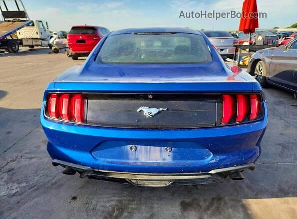1FA6P8TH1J5104271 2018 FORD MUSTANG Blue Vista trasera