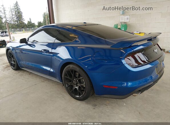 1FA6P8TH1J5117571 2018 FORD MUSTANG Blue Задня ліва чверть