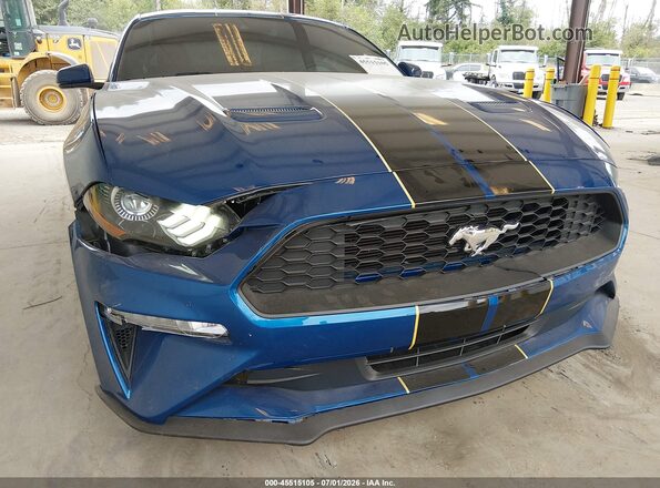 1FA6P8TH1J5117571 2018 FORD MUSTANG Blue Вид спереду