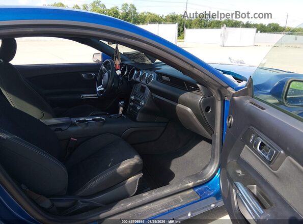 1FA6P8TH1J5118977 2018 FORD MUSTANG Blue Widok wnętrza z przodu