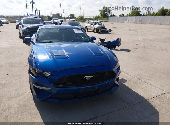 1FA6P8TH1J5118977 2018 FORD MUSTANG Blue Widok wnętrza z tyłu