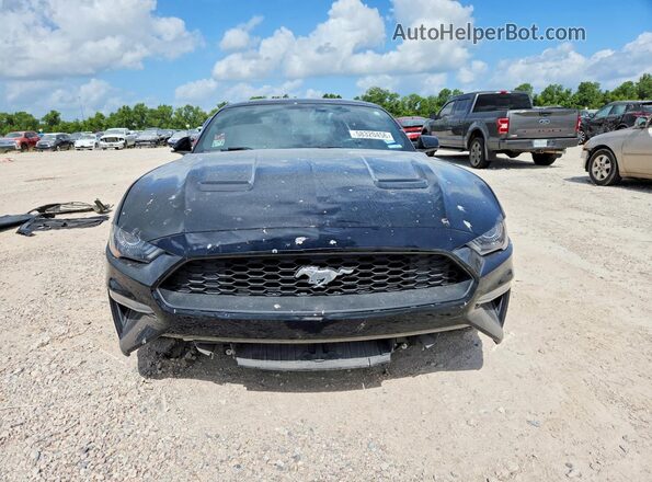 1FA6P8TH1K5118270 2019 FORD MUSTANG Black Widok z przodu