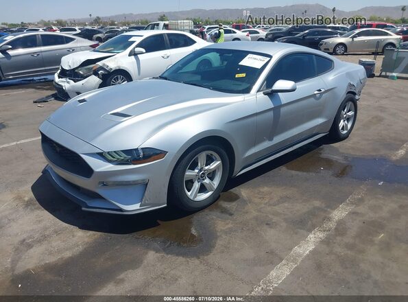 1FA6P8TH1K5119032 2019 FORD MUSTANG Silver Vista tres cuartos delantera izquierda