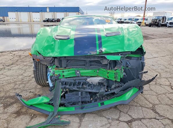 1FA6P8TH1K5147591 2019 FORD MUSTANG Зеленый Вид спереди