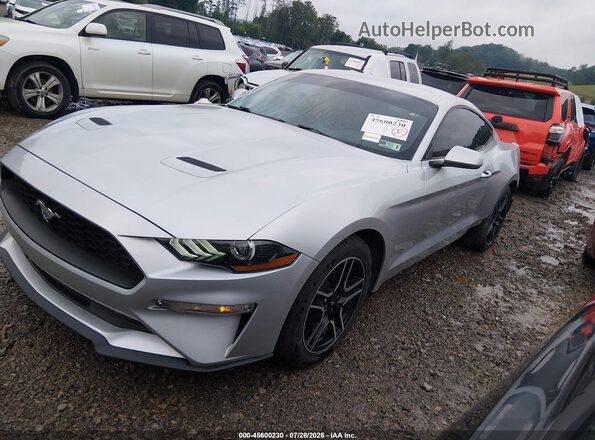 1FA6P8TH1K5201133 2019 FORD MUSTANG Серебряный Передняя левая четверть