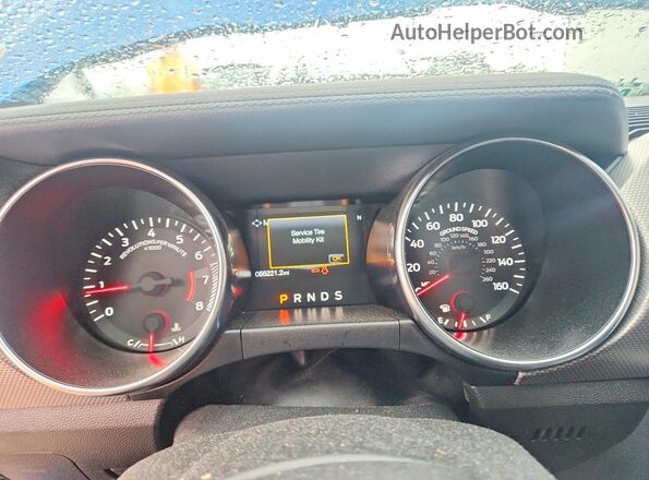 1FA6P8TH1L5155031 2020 FORD MUSTANG Blue Vista del cuadro de instrumentos