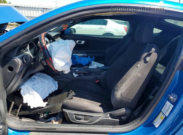 1FA6P8TH1L5183864 2020 FORD MUSTANG Blue Widok wnętrza z przodu