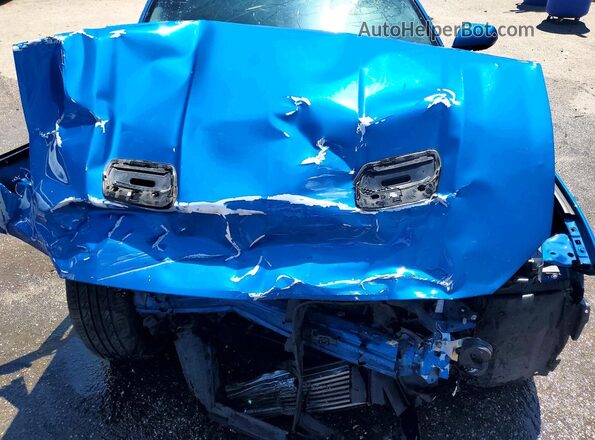 1FA6P8TH1L5183864 2020 FORD MUSTANG Blue Widok wnętrza z tyłu