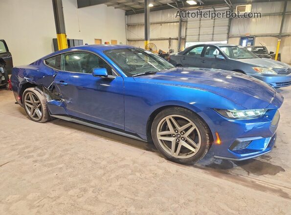 1FA6P8TH1R5114942 2024 FORD MUSTANG Blue Передня права чверть