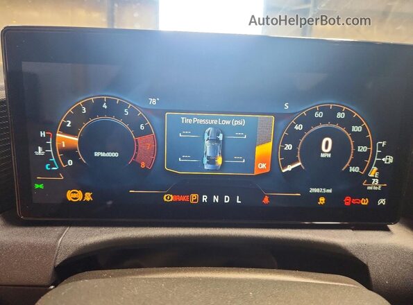 1FA6P8TH1R5114942 2024 FORD MUSTANG Blue Вид щитка приладів