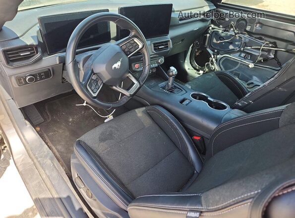 1FA6P8TH1R5121664 2024 FORD MUSTANG Gray წინა პანელის ხედი