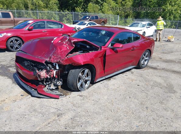 1FA6P8TH2G5218918 2016 FORD MUSTANG Red Передня ліва чверть