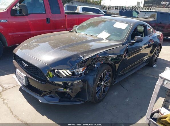 1FA6P8TH2G5230471 2016 FORD MUSTANG Черный Передняя левая четверть