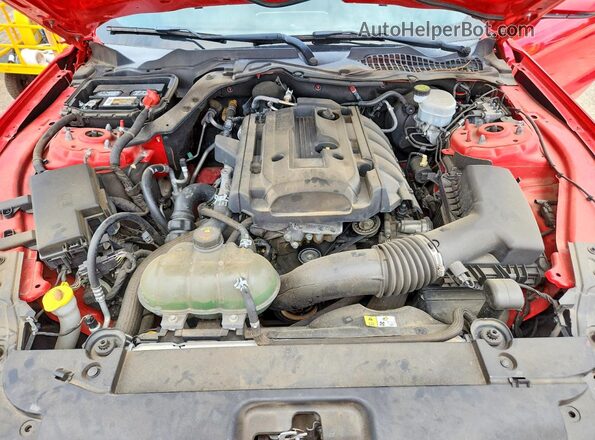 1FA6P8TH2G5235637 2016 FORD MUSTANG Red Rear interior view