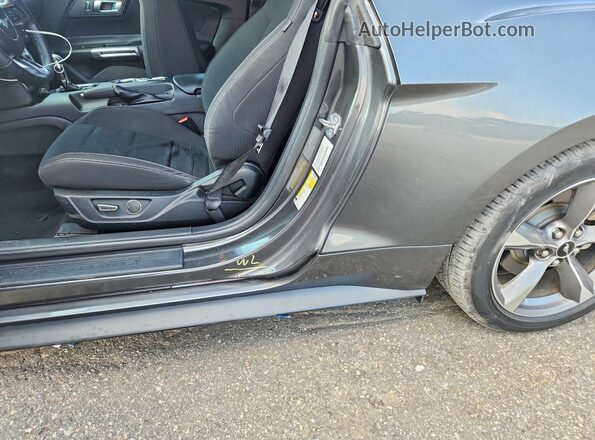 1FA6P8TH2H5345766 2017 FORD MUSTANG Серый Вид подкапотного пространства
