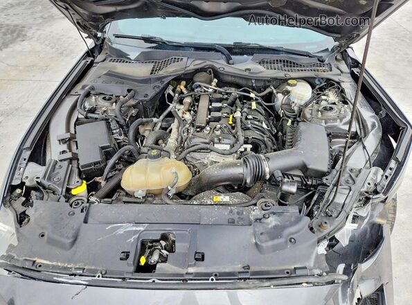 1FA6P8TH2J5108393 2018 FORD MUSTANG Gray Vista interior trasera