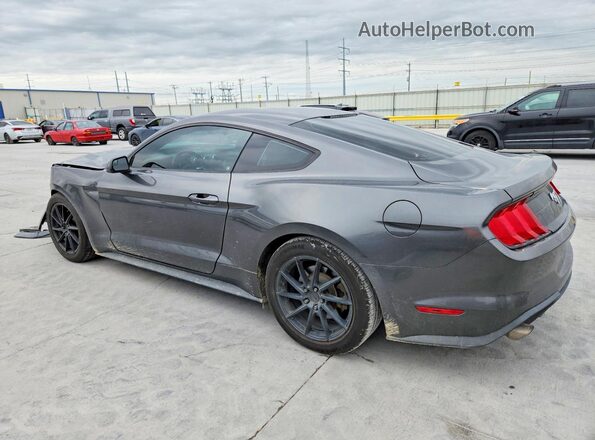 1FA6P8TH2J5108393 2018 FORD MUSTANG Gray Trasero izquierdo