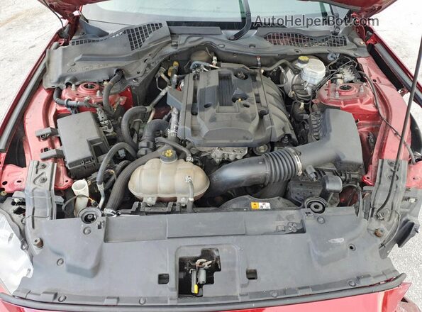 1FA6P8TH2J5116722 2018 FORD MUSTANG Red Vista interior trasera