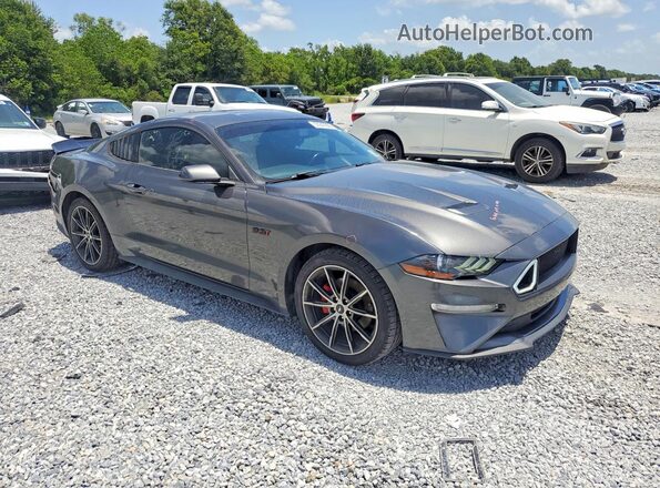 1FA6P8TH2J5118602 2018 FORD MUSTANG Угольный Передняя правая четверть
